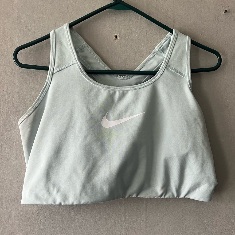 Nike Teal Drifit Swoosh Sports Bra Size 1X